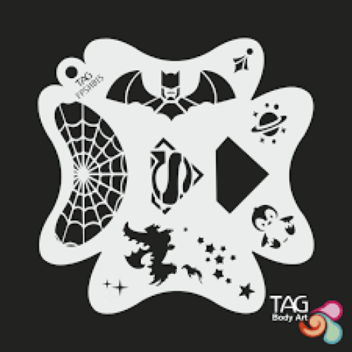 Tag Body Art Stencil, Heroic Universe